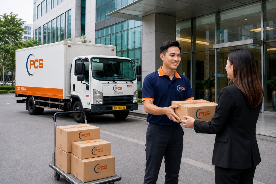 PCS Logistics chuyển ph&aacute;t nhanh từ quận 7 đi to&agrave;n quốc uy t&iacute;n, đảm bảo thời gian