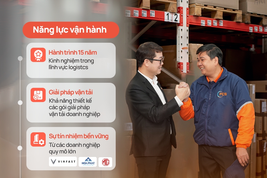 Năng lực vận hành PCS Logistics kết nối các doanh nghiệp Năng lực vận hành PCS Logistics kết nối các doanh nghiệp