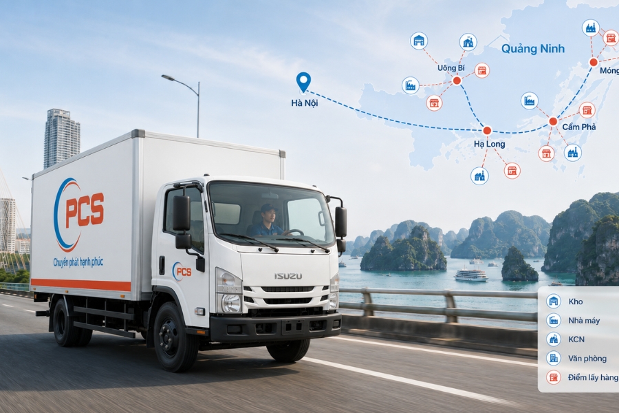 Mạng lưới giao nhận hàng hóa Hà Nội - Quảng Ninh tại PCS Logistics Mạng lưới giao nhận hàng hóa Hà Nội - Quảng Ninh tại PCS Logistics