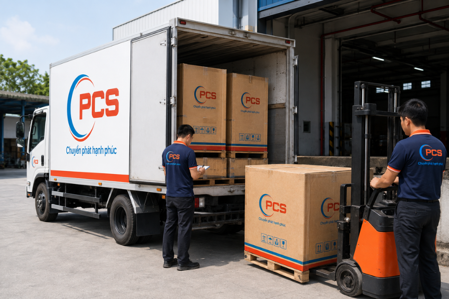 PCS Logistics cung cấp xe nguy&ecirc;n chuyến cho l&ocirc; h&agrave;ng lớn, hỗ trợ giao thẳng đến điểm nhận theo y&ecirc;u cầu.