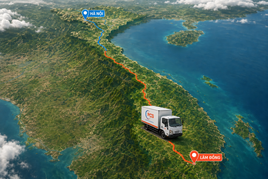 Quy tr&igrave;nh vận chuyển H&agrave; Nội &ndash; L&acirc;m Đồng tại PCS Logistics