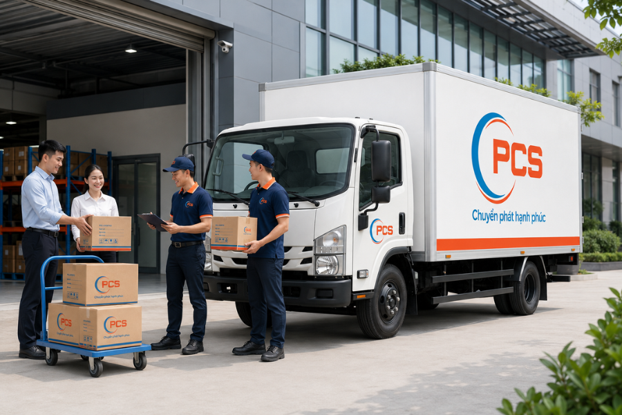 PCS Logistics giao nhận hàng tận nơi theo hình thức door to door, nhanh chóng và thuận tiện. PCS Logistics giao nhận hàng tận nơi theo hình thức door to door, nhanh chóng và thuận tiện.