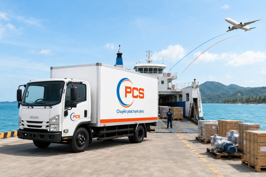PCS Logistics gửi hàng từ HCM đi Phú Quốc đa dạng phương thức từ đường bộ kết hợp đường biển đến đường bay PCS Logistics gửi hàng từ HCM đi Phú Quốc đa dạng phương thức từ đường bộ kết hợp đường biển đến đường bay