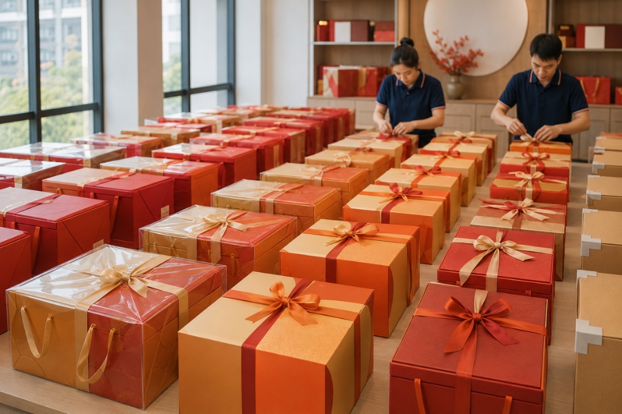 Mooncake transportation requires careful protection of the boxes&rsquo; external condition to minimise dents and scratches during handling and delivery