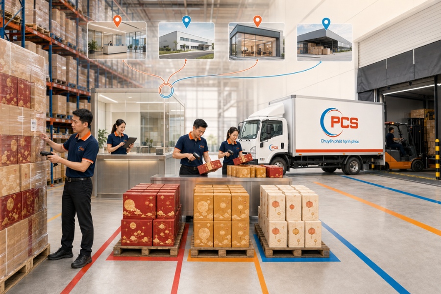 PCS Logistics provides distribution solutions for various order volumes, numbers of delivery points and handover requirements