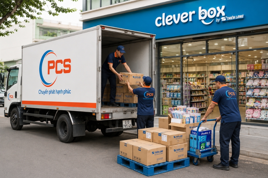 PCS Logistics chủ động điều phối phương tiện đến c&aacute;c khu vực nội th&agrave;nh, ngoại th&agrave;nh v&agrave; địa chỉ doanh nghiệp theo lịch hẹn thực tế.
