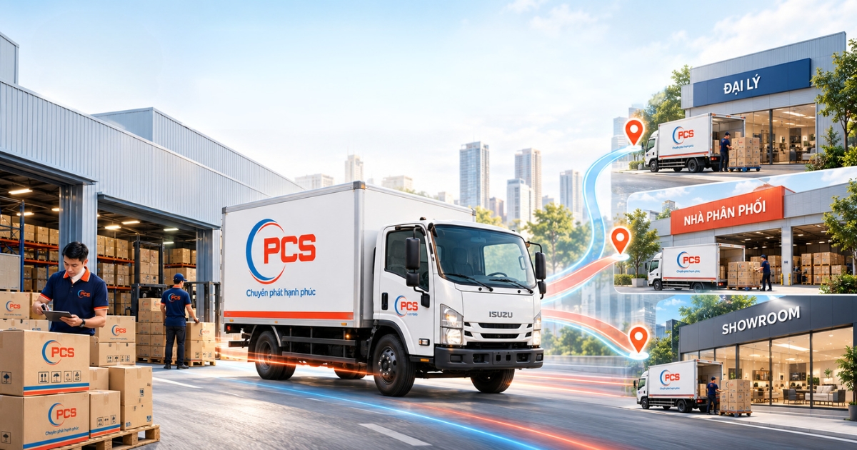 Dịch vụ phân phối hàng hóa đến đại lý, nhà phân phối và showroom cho doanh nghiệp