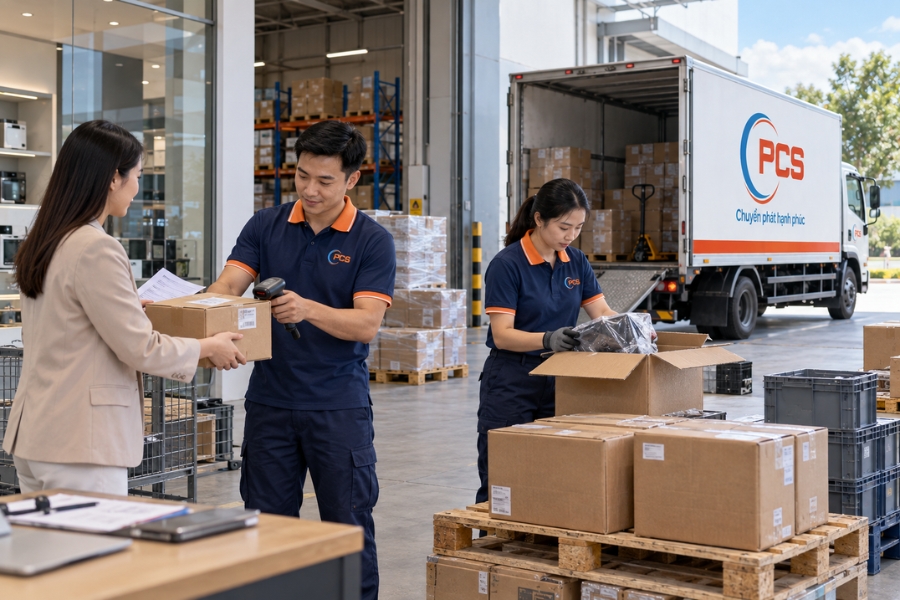 PCS Logistics kiểm soát dòng hàng quay về từ đại lý, nhà phân phối, showroom và cửa hàng PCS Logistics kiểm soát dòng hàng quay về từ đại lý, nhà phân phối, showroom và cửa hàng