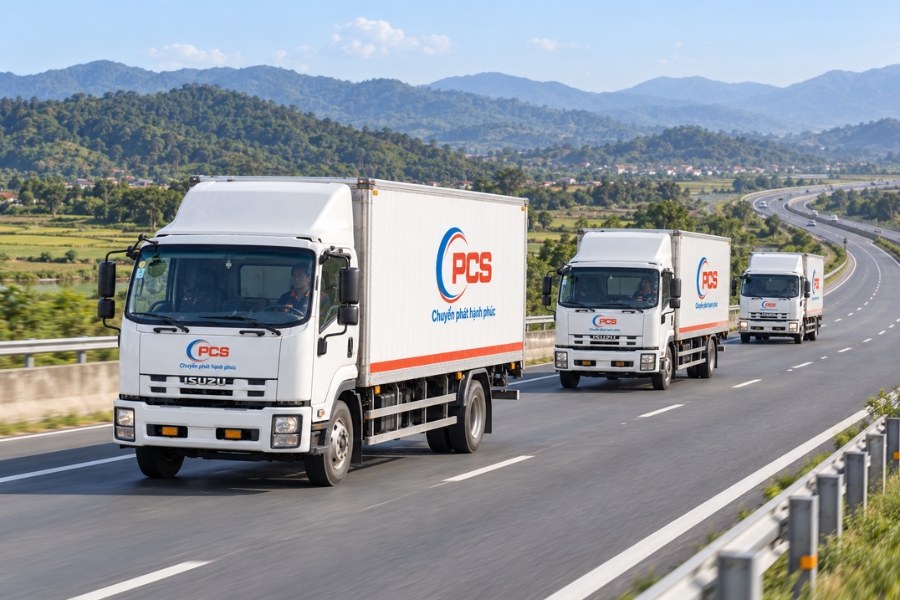 PCS Logistics tiếp nhận h&agrave;ng h&oacute;a chuyển ph&aacute;t nhanh ti&ecirc;u chuẩn